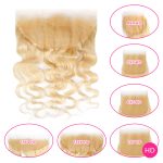 #613 HD Lace Closure Virgin Hair Body Wave Lace Frontal Closure